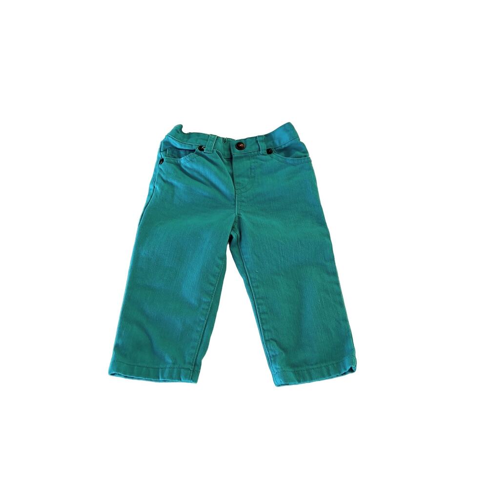 Koala Kids Jeans Teal Turquoise Denim Jeans Pants Size Baby 6m
